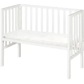 roba Beistellbett 2in1 Weiß 45 x 90 cm
