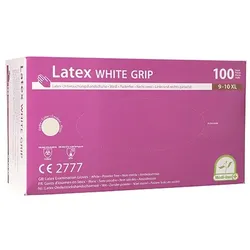 Medi-Inn® 100 "Medi-Inn®" Handschuhe, Latex puderfrei "White Grip" natur Größe XL