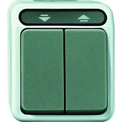 Jalousieschalter AP AQUASTAR lgr mt IP44 Wippe Textfeld/Beschriftungsfläche 1p