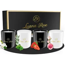 Luana Rose Duftkerze 70 g gold/pink/türkis