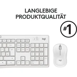Logitech MK295 Silent Wireless Combo DE grauweiß