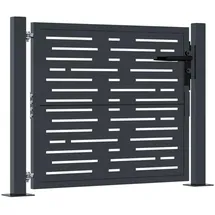 vidaXL Gartentor 105 x 80 cm Anthrazit/Stahl