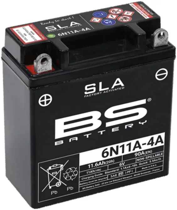 BS Battery Fabriek ingeschakeld onderhoudsvrije SLA batterij - 6N11A-4A