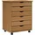 vidaXL Rollschrank mit Schubladen MOSS Honigbraun Massivholz Kiefer