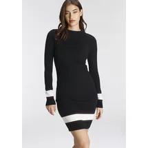 AJC Strickkleid Kurz Rot/Schwarz 34