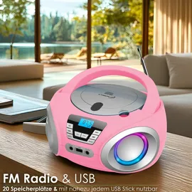 Cyberlux CL-910 CD-Player pink