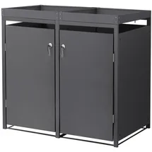 ML-Design Mülltonnenbox 132 x 80 x 124 cm anthrazit