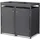 ML-Design Mülltonnenbox 132 x 80 x 124 cm anthrazit