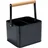 Wenko Utensilienkorb Baco schwarz 16 x 18 x 25 cm