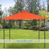 Pavillon Ersatzdach Sonnenschutz 298x295 Cm Orange Okmyhome
