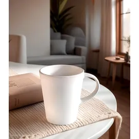Home4You Kaffeetasse 0,44 l Weiß 4 St.