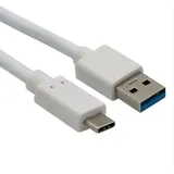 helos USB-C auf USB-A 1 m Weiß