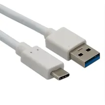 helos USB-C auf USB-A 1 m Weiß