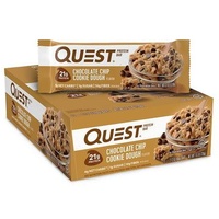 Quest Nutrition Quest Bar, 12 x 60 g Riegel, Chocolate Chip Cookie Dough