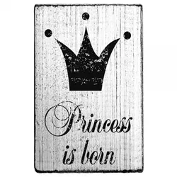 SALE - Vintage Stempel "Princess is born"