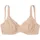 PETITE FLEUR T-Shirt-BH PETITE FLEUR, Damen, Gr. 100, Cup B, blau (marine, toffee), Spitze, Obermaterial: 86% Polyamid, 14% Elasthan, BHs T-Shirt-BH, mit Bügel und grafischer Spitze, Basic Dessous