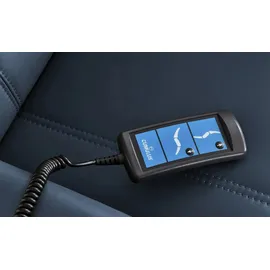 HIMOLLA Fernsehsessel 7568 Leder 77 x 104 x 85 cm Blau elektrisch
