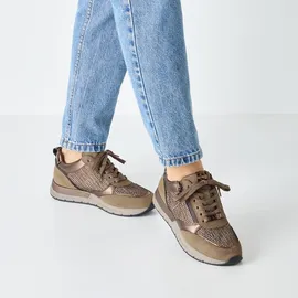 TAMARIS Plateausneaker Damen Beige/Gold 38