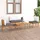 vidaXL Modell 15 Loungeset mit Auflagen braun