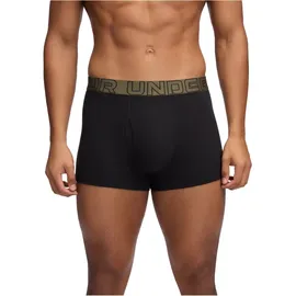 Under Armour Performance Cotton Trunks Schwarz/Grün L 3er Pack