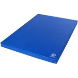 Turnmatte 200 x 100 x 8 cm Fitness blau Weichbodenmatte Jeflex 200 CM