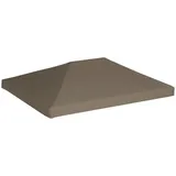 vidaXL Pavillondach 310 g / m2 3x4 m Taupe