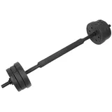 JEOBEST Hantel-Set 2 in 1 Hantelset verstellbar 20kg, Hantelset professionell Dumbbell, (mit 6 Hantelscheiben), Effizienter Muskelaufbau für Krafttraining schwarz