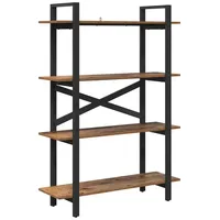 VidaXL Bücherregal 100 x 33,5 x 140 cm Braun
