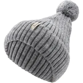 Sterntaler - Kid's Strickmütze Melange Bommel - Mütze Gr 47 cm grau