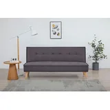 INOSIGN Schlafsofa MENDOTA, 181 cm, 3-Sitzer mit Schlaffunktion, verstellbarer Rückenlehne, Klappmechanismus, Webstoff grau