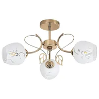 Rabalux | Kronleuchter an Stange 3xE27/40W/230V - Gold/Weiß