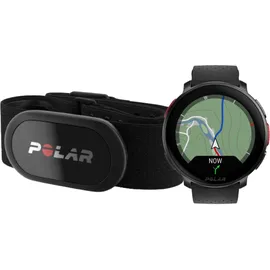 Polar Vantage V3 BT 47 mm Aluminiumgehäuse schwarz Silikonarmband blau L