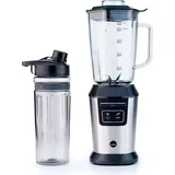 Wilfa ACTIVLIFE Steel, Standmixer Transparent, Schwarz,