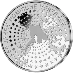 Bund 10 Euro Römische Verträge 2007 st