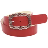 COLLEZIONE ALESSANDRO Damengürtel Leder rot 95