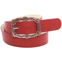 COLLEZIONE ALESSANDRO Damengürtel Leder rot 95