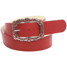 COLLEZIONE ALESSANDRO Damengürtel Leder rot 95