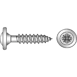 E/D/E Rückwandschraube 4x40 Z2 blau verzinkt