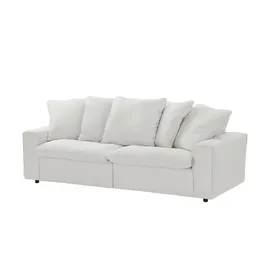 Sofa.de Big Sofa Stoff 3-Sitzer Grau