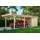 SKANHOLZ Carport Emsland 3,54 x 8,46 m unbehandelt mit Abstellraum