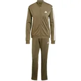 Adidas Essentials 3-Streifen Trainingsanzug Olive Strata XS