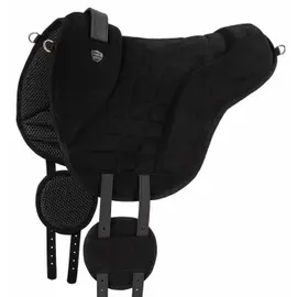 Equinate Reitpad Harper aus synthetischem Wildleder Schwarz