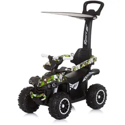 Chipolino Kinder Rutscher ATV, Wassertransferdruck,Musik, Frontbügel Sonndendach grün
