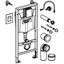 Grohe WC Vorwandelement Solido 3-in-1 Set, 1,13 m Bauhöhe