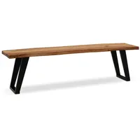 FineBuy Esszimmerbank FineBuy Sitzbank 180 cm Akazie Massivholz Essbank