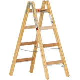 Euroline Premium Holz-Sprossenstehleiter 2 x 4 Sprossen (1050104)