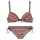 Buffalo Push-Up-Bikini Damen Braun 34 Cup B