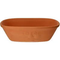 Mambocat Brotkasten Berti echtes Terrakotta Vorrats-Kasten mit Deckel 100%