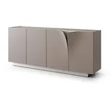 KAWOLA Sideboard EMMA Kunstleder grau