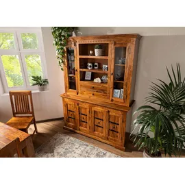 MASSIVMOEBEL24.DE Buffet Akazie 150 x 50 x 200 cm honig lackiert